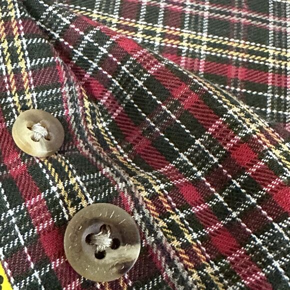 Roundtree & Yorke Shirt Men's XLT Button Up Multicolor Plaid Pocket Long Sleeve - Picture 8 of 8